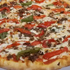 Mario's Steak Pizza.
