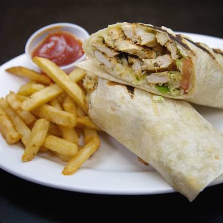 Grilled Chicken and Mozzarella Wrap.