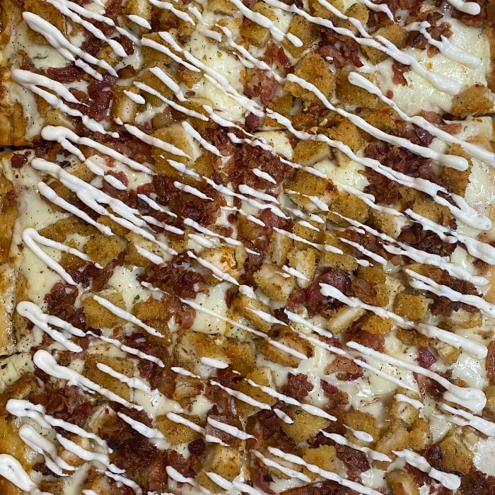 Chicken Bacon Ranch Pizza.