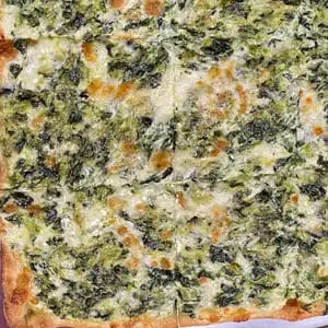 Popeye Spinach Pizza (Thin Crispy Square).