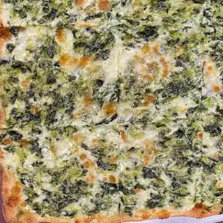 Popeye Spinach Pizza (Thin Crispy Square)
