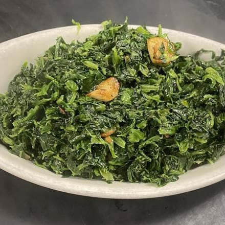 Sauteed Spinach.